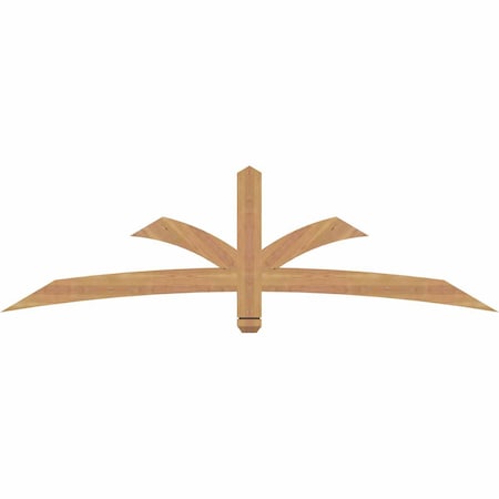 Ekena Millwork Davenport Timber Gable Bracket, Western Red Cedar, 72"W x 21"H x 1 1/2"D x 3 1/2"F, 7/12 Pitch GBW072X21X0204DAV00SWR